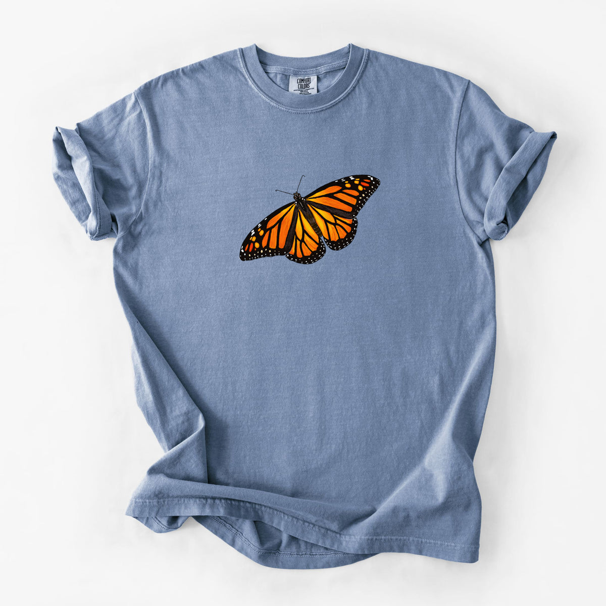 Vibrant Monarch - Danaus plexippus - Unisex Comfort Colors Garment-Dyed Heavyweight T-shirt