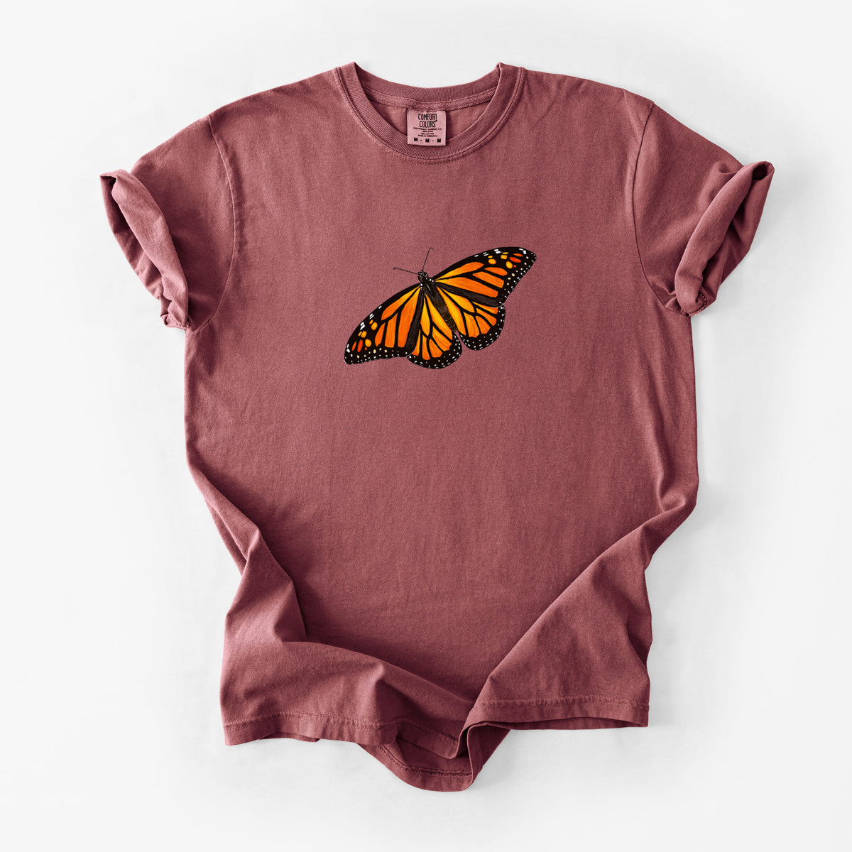 Vibrant Monarch - Danaus plexippus - Unisex Comfort Colors Garment-Dyed Heavyweight T-shirt