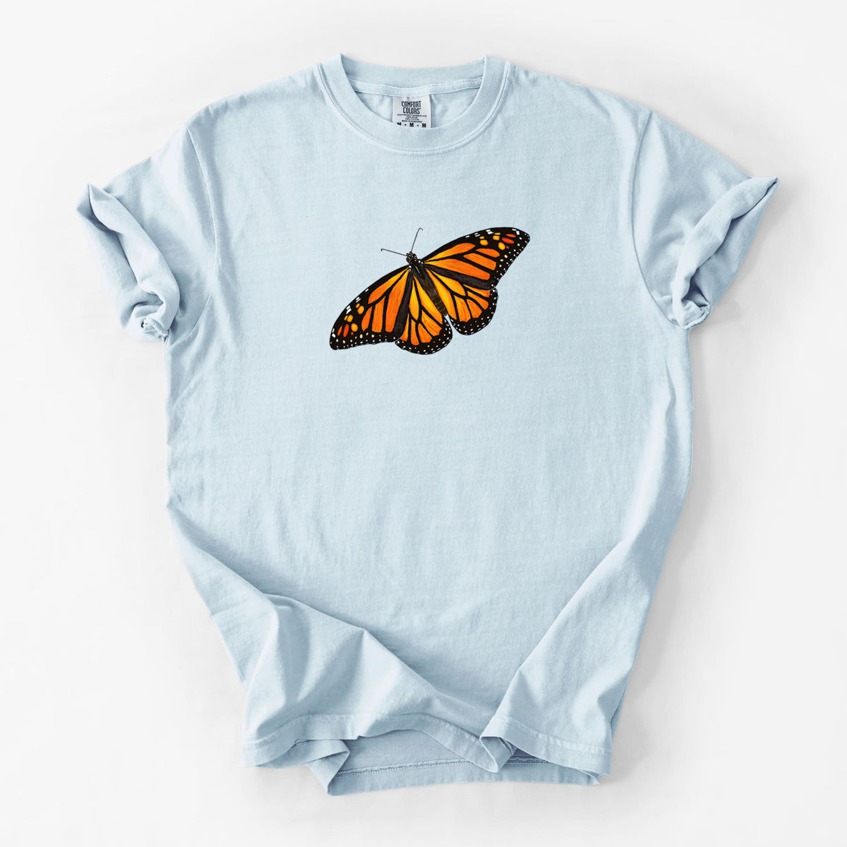 Vibrant Monarch - Danaus plexippus - Unisex Comfort Colors Garment-Dyed Heavyweight T-shirt