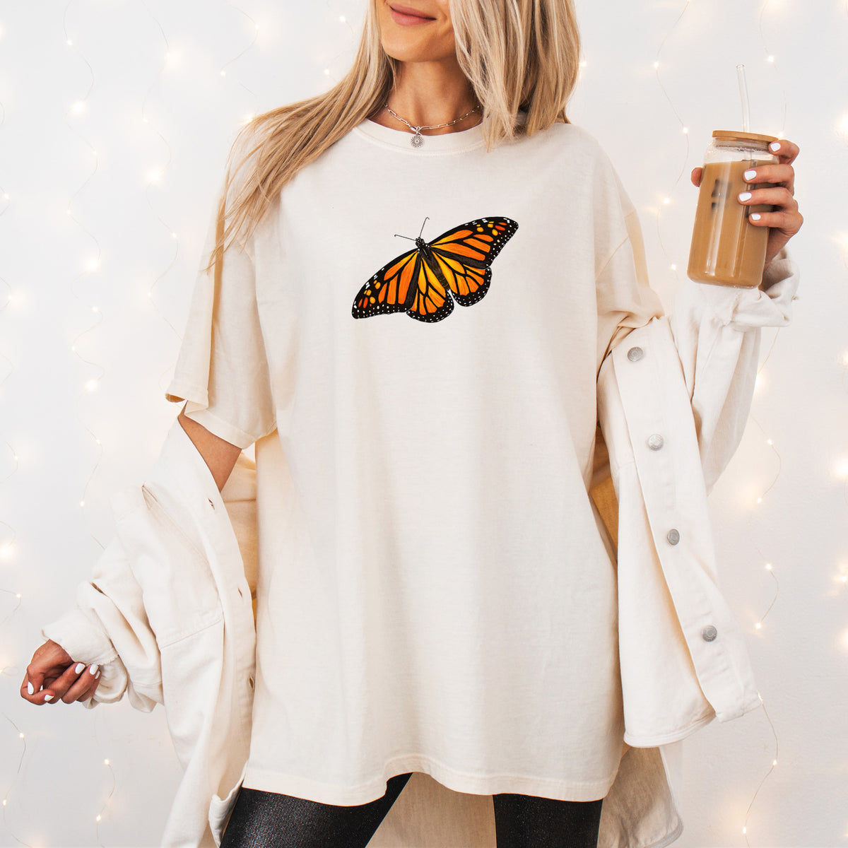 Vibrant Monarch - Danaus plexippus - Unisex Comfort Colors Garment-Dyed Heavyweight T-shirt
