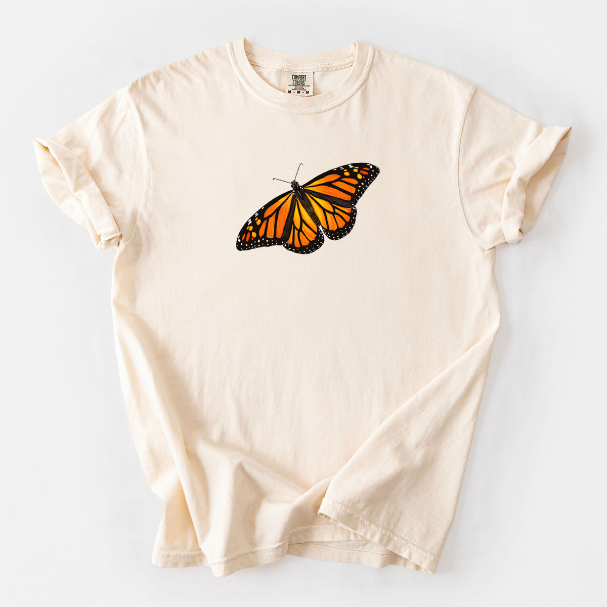 Vibrant Monarch - Danaus plexippus - Unisex Comfort Colors Garment-Dyed Heavyweight T-shirt