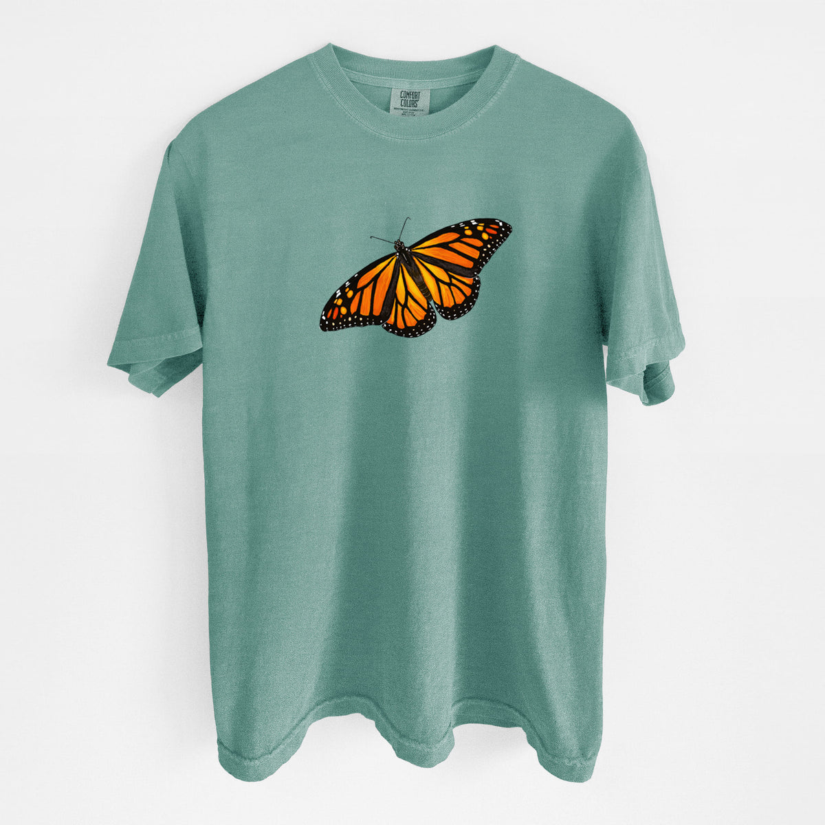 Vibrant Monarch - Danaus plexippus - Unisex Comfort Colors Garment-Dyed Heavyweight T-shirt