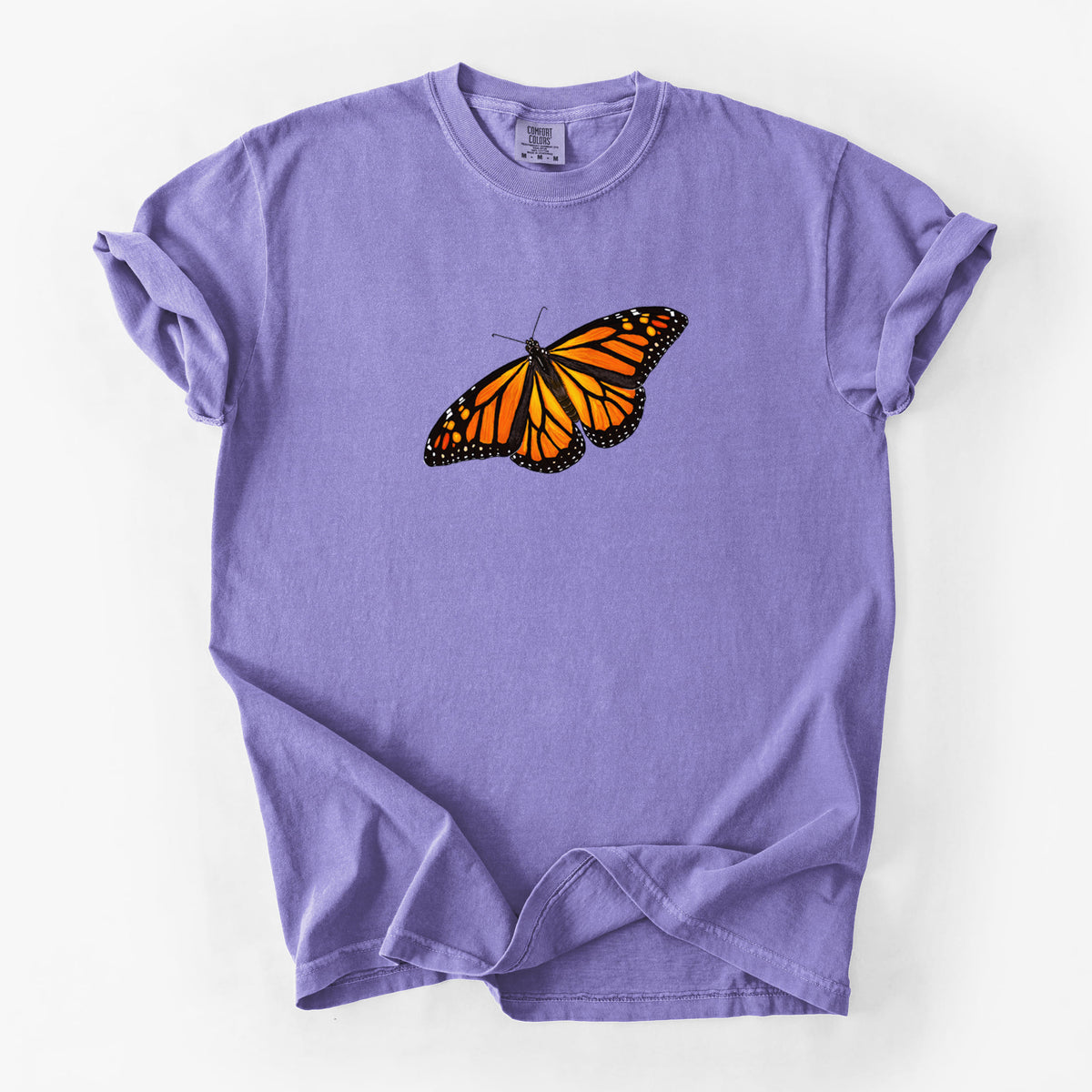 Vibrant Monarch - Danaus plexippus - Unisex Comfort Colors Garment-Dyed Heavyweight T-shirt