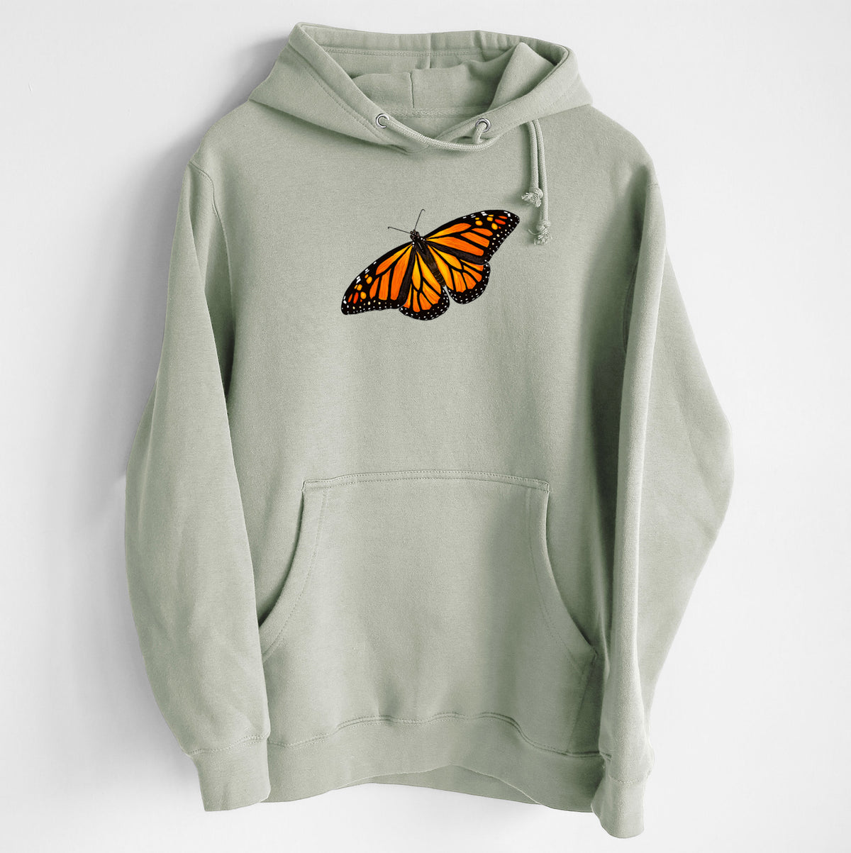 Vibrant Monarch - Danaus plexippus - Heavyweight Fleece Hoodie