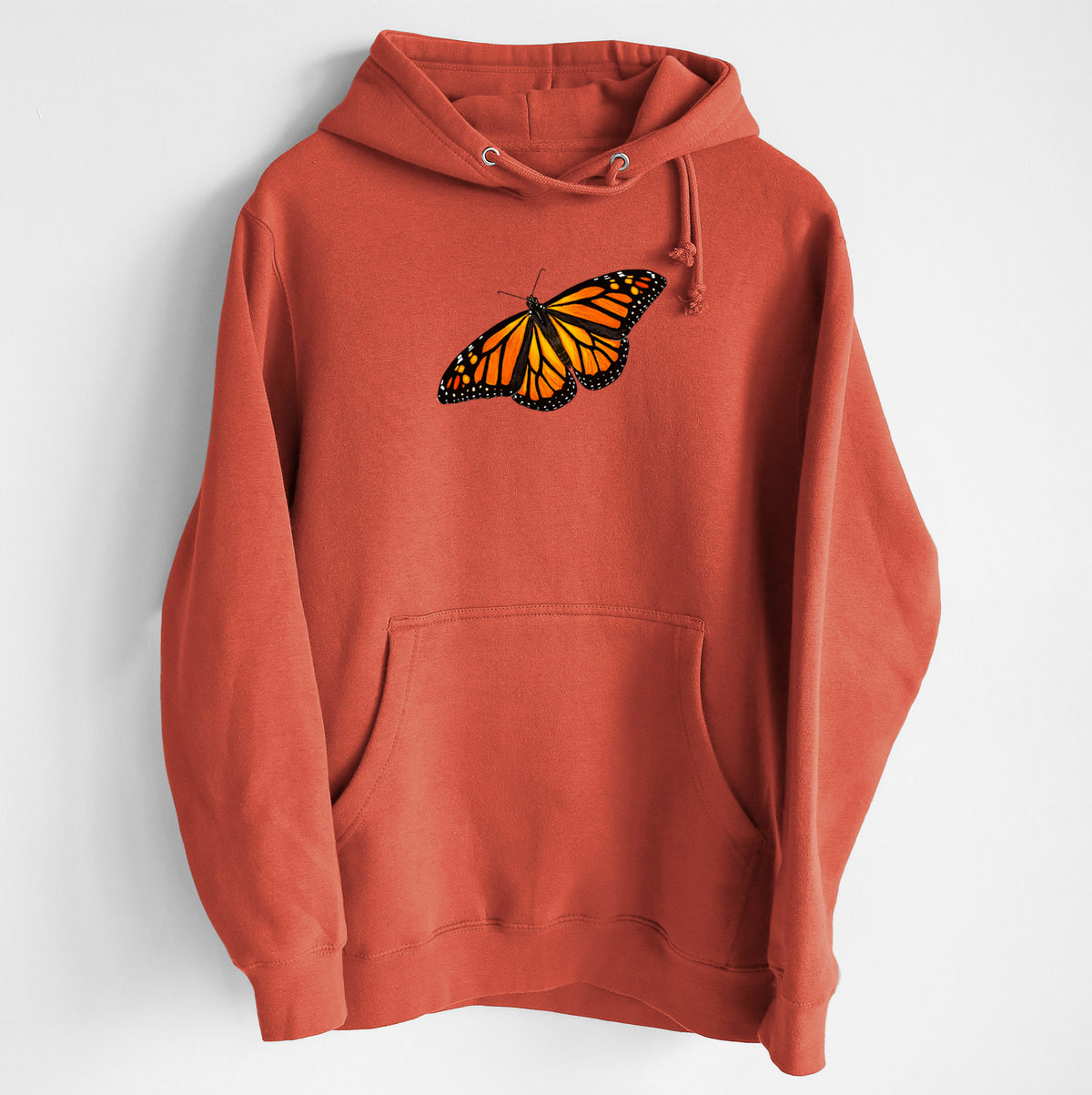 Vibrant Monarch - Danaus plexippus - Heavyweight Fleece Hoodie