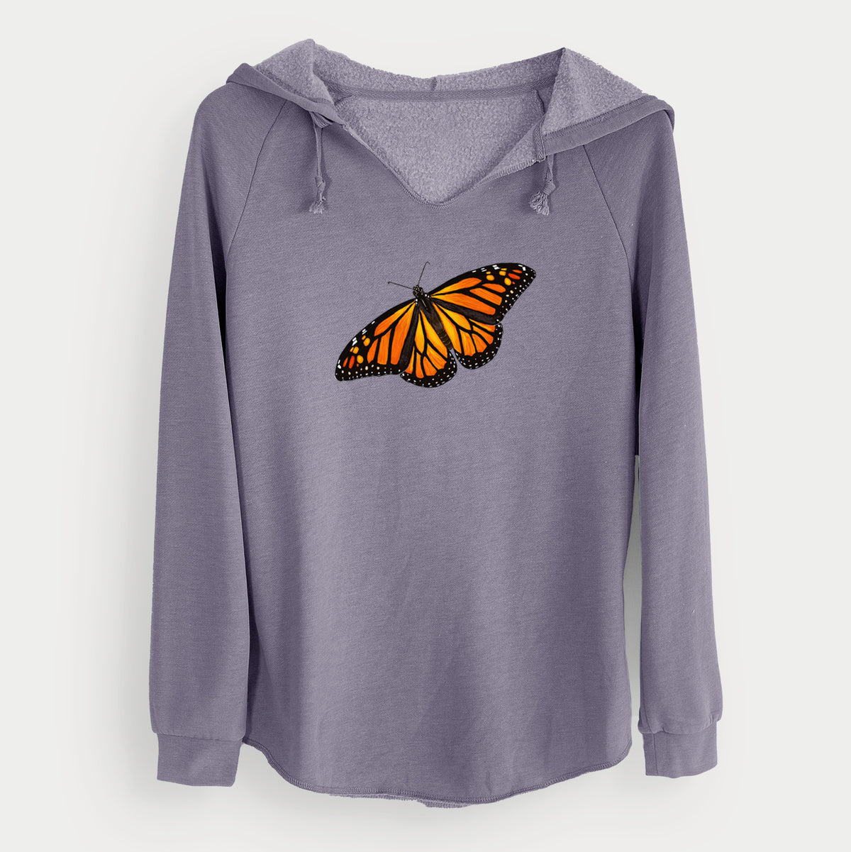 Vibrant Monarch - Danaus plexippus - Cali Wave Hooded Sweatshirt