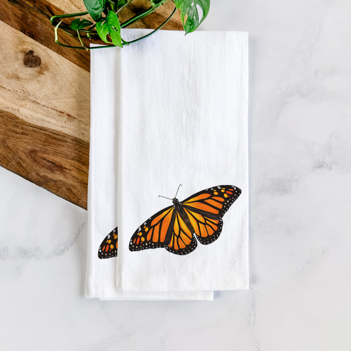Vibrant Monarch - Danaus plexippus - Tea Towel