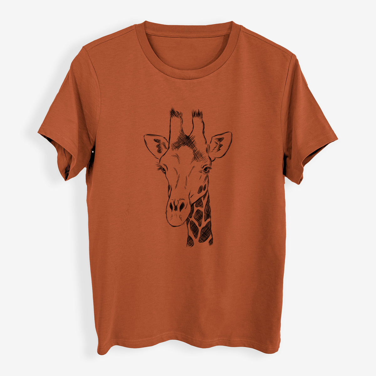 Southern Giraffe - Giraffa giraffa - Womens Everyday Maple Tee