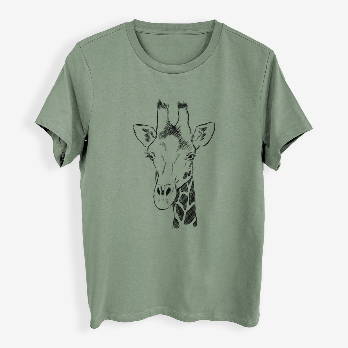 Southern Giraffe - Giraffa giraffa - Womens Everyday Maple Tee