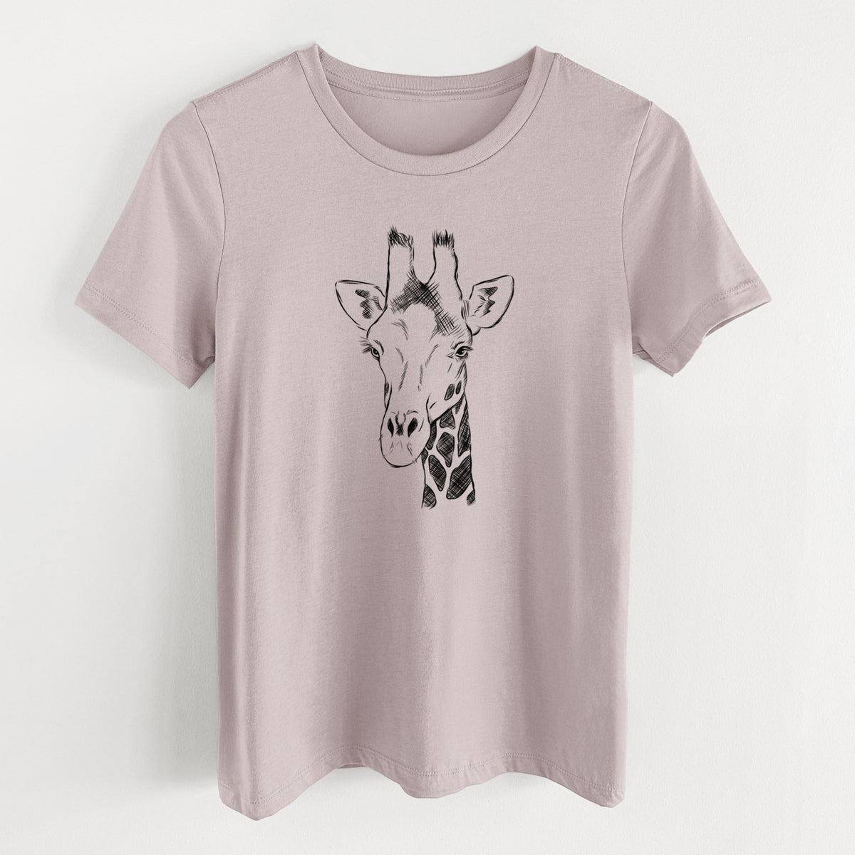 Southern Giraffe - Giraffa giraffa - Women&#39;s Lightweight Relaxed Fit 100% Cotton Crewneck