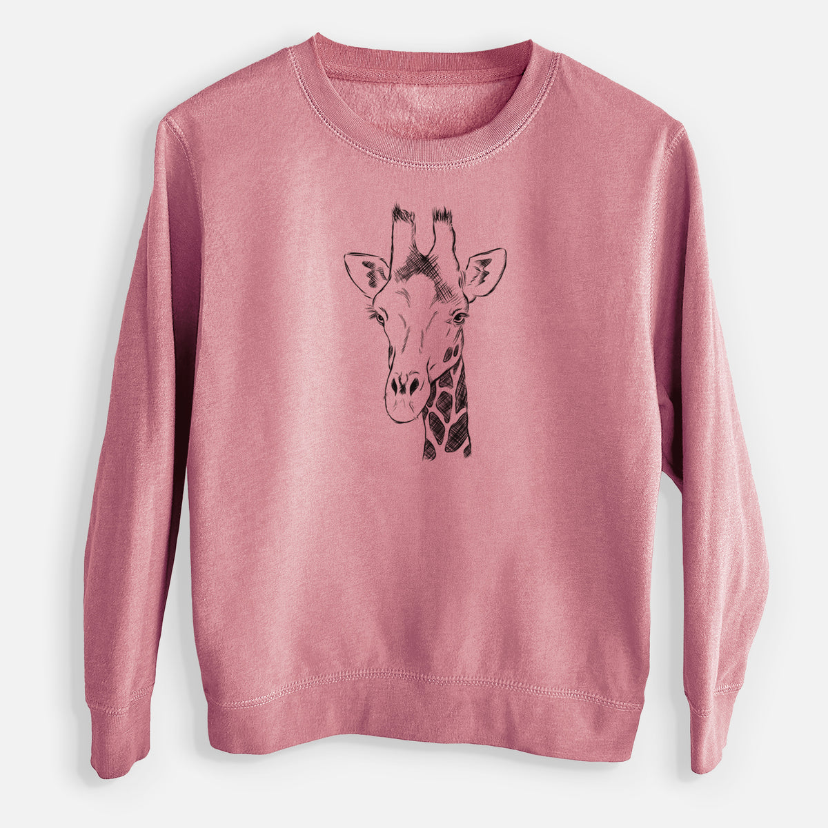 Southern Giraffe - Giraffa giraffa - Youth Lightweight Crewneck Sweatshirt