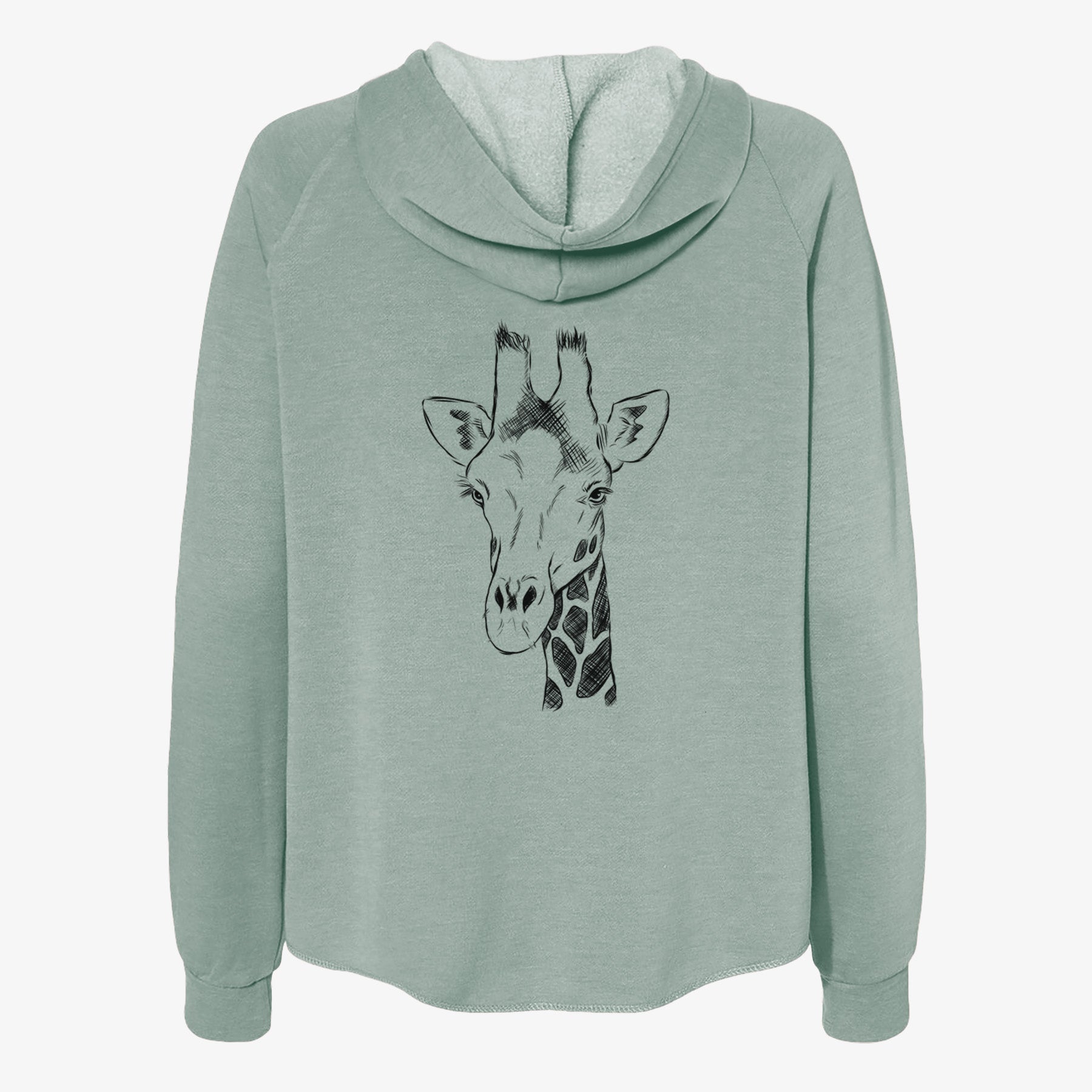 Southern Giraffe - Giraffa giraffa - Women's Cali Wave Zip-Up Sweatshirt
