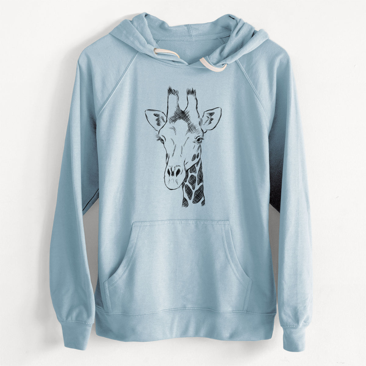 CLEARANCE - Southern Giraffe - Giraffa giraffa  - Unisex Slim Fit Loopback Terry Hoodie