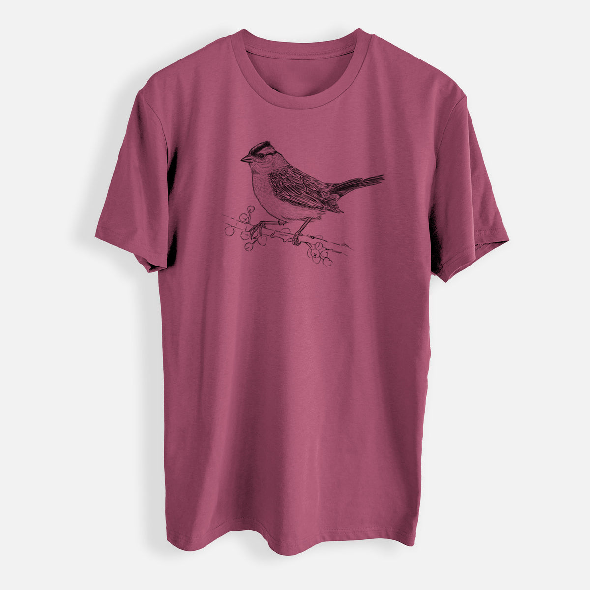 White-crowned Sparrow - Zonotrichia leucophrys - Mens Everyday Staple Tee