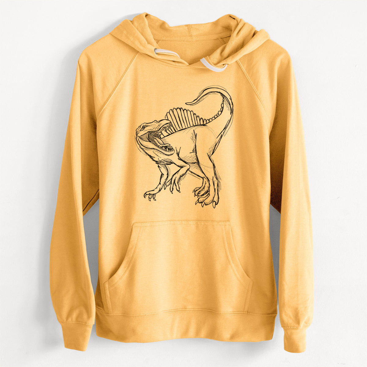 CLEARANCE - Spinosaurus Aegyptiacus  - Unisex Slim Fit Loopback Terry Hoodie