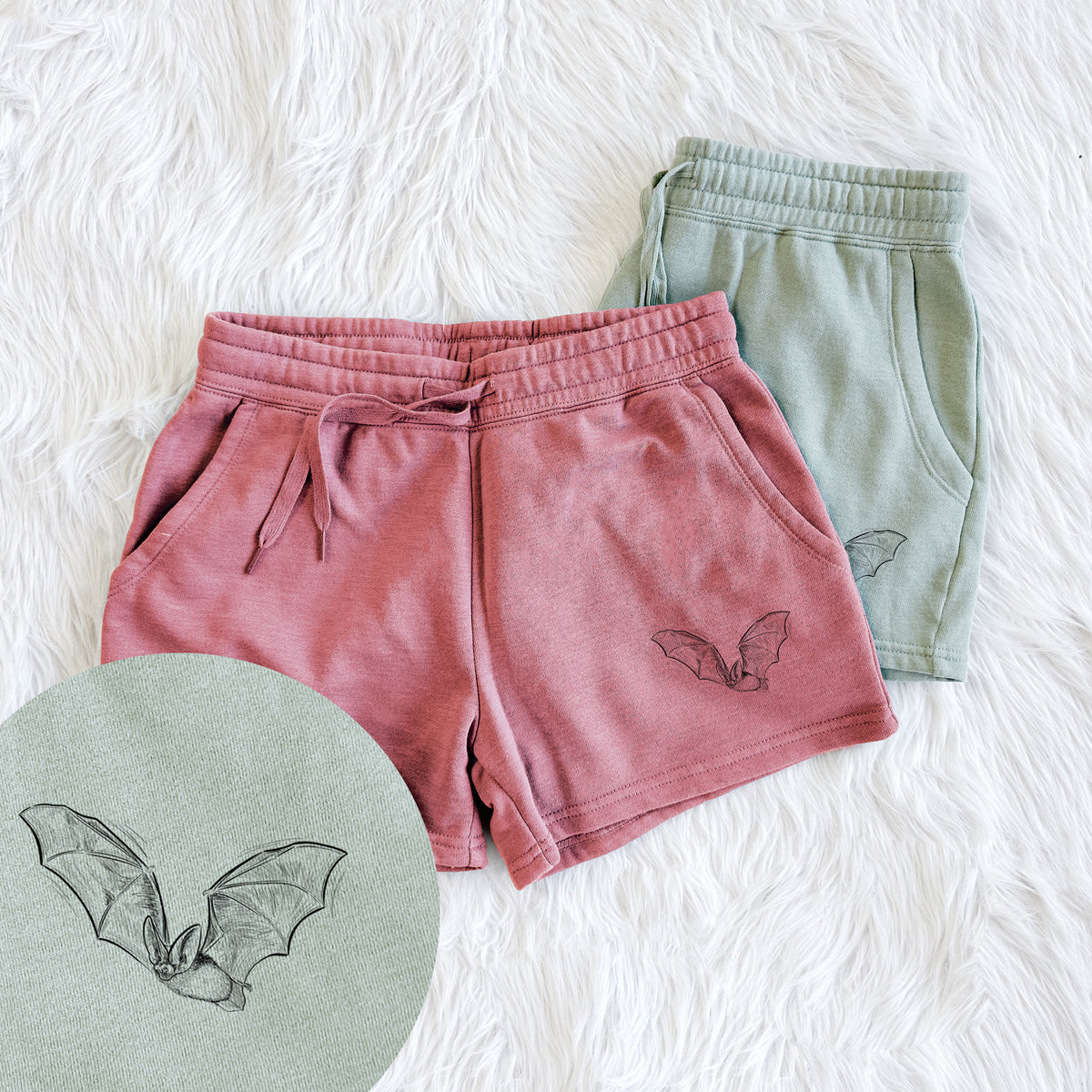 Spotted Bat - Euderma maculatum - Women&#39;s Cali Wave Shorts