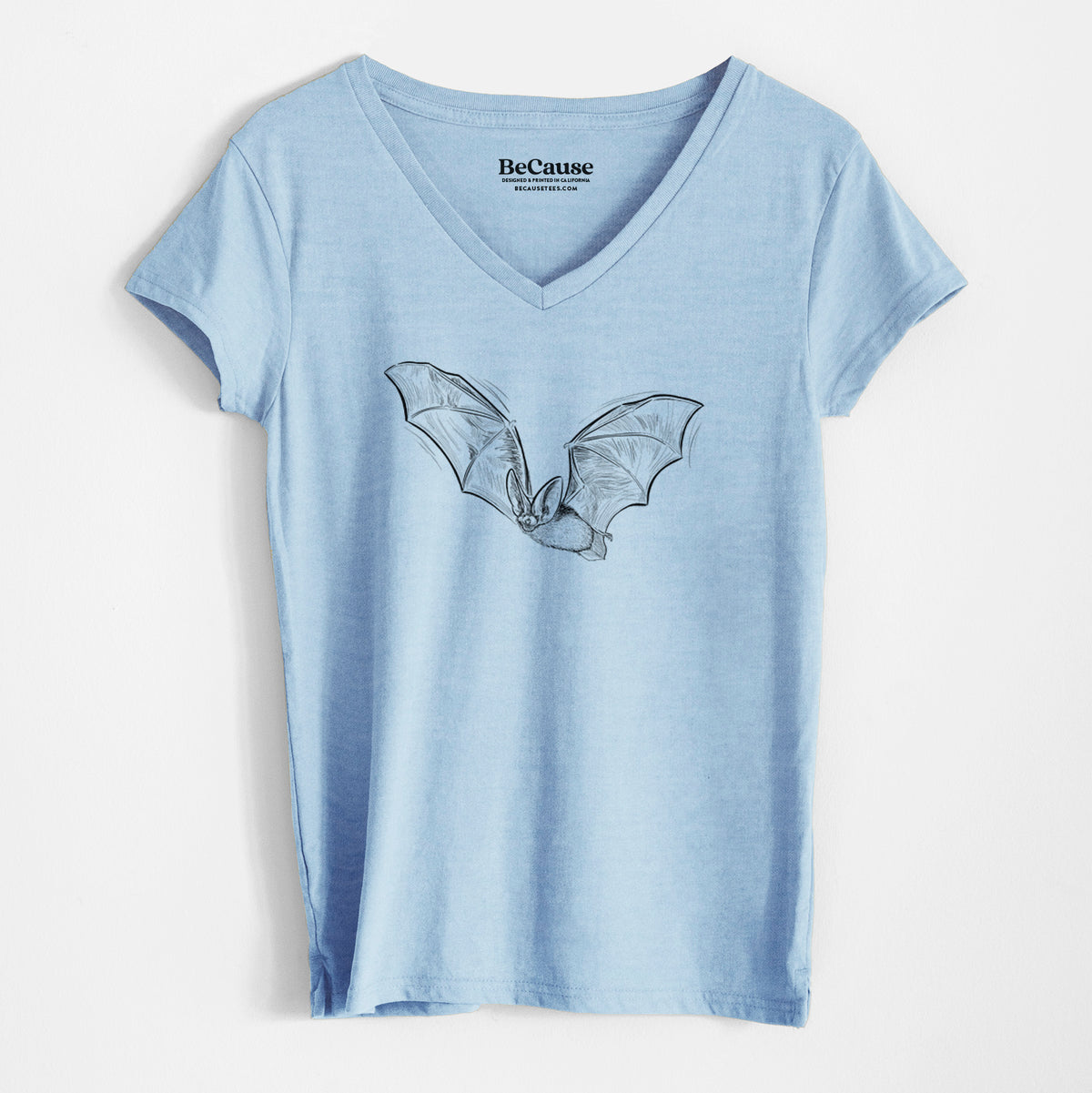 Spotted Bat - Euderma maculatum - Women&#39;s 100% Recycled V-neck