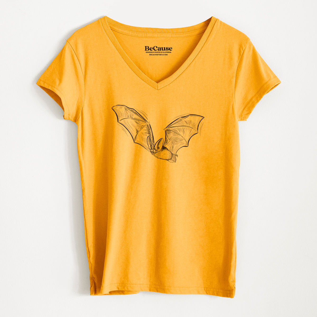 Spotted Bat - Euderma maculatum - Women&#39;s 100% Recycled V-neck