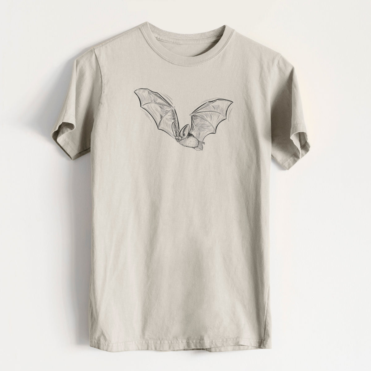 Spotted Bat - Euderma maculatum - Heavyweight Men&#39;s 100% Organic Cotton Tee