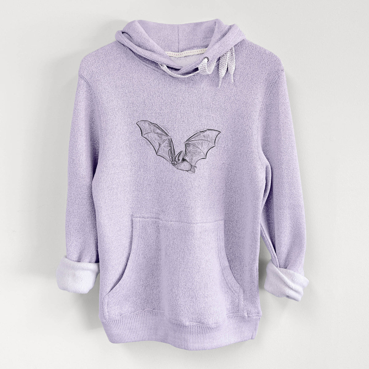 Spotted Bat - Euderma maculatum - Knit Hoodie