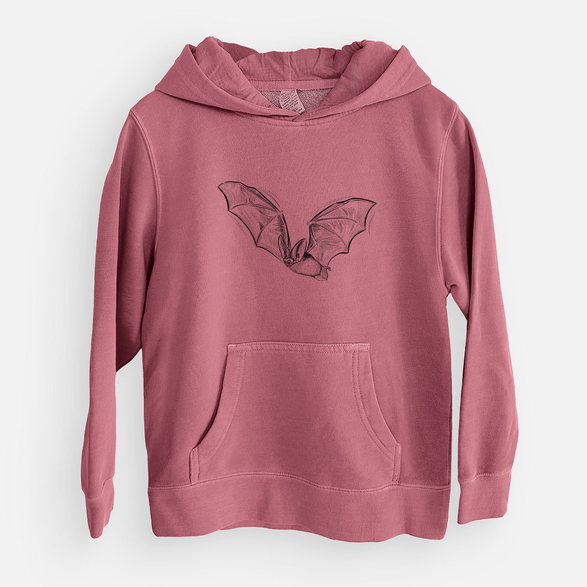 Spotted Bat - Euderma maculatum - Youth Pigment Dyed Hoodie
