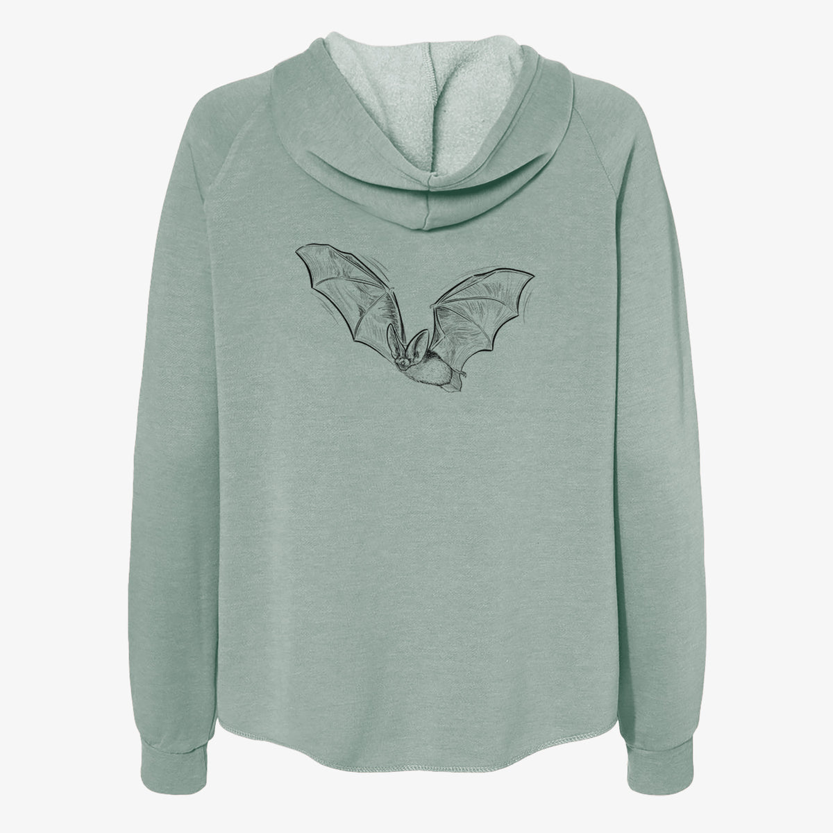 Spotted Bat - Euderma maculatum - Women&#39;s Cali Wave Zip-Up Sweatshirt