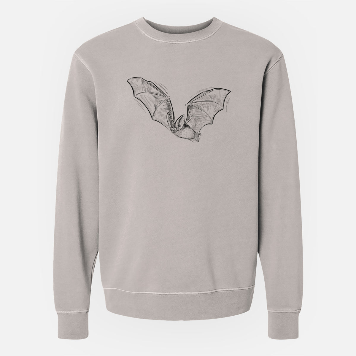 Spotted Bat - Euderma maculatum - Unisex Pigment Dyed Crew Sweatshirt