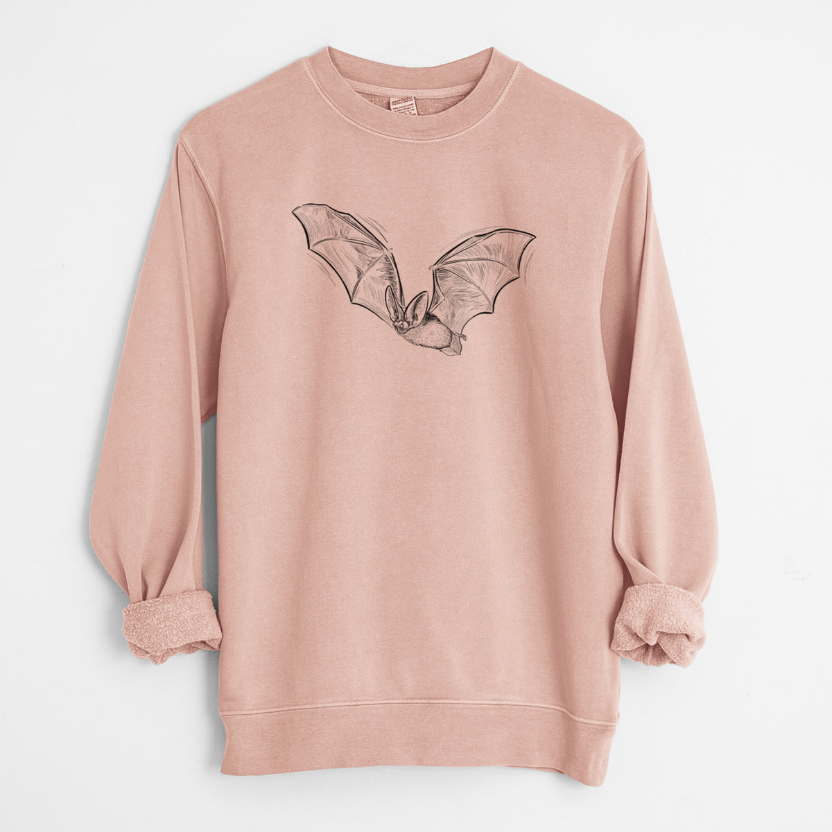 Spotted Bat - Euderma maculatum - Unisex Pigment Dyed Crew Sweatshirt