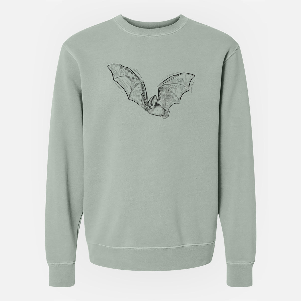 Spotted Bat - Euderma maculatum - Unisex Pigment Dyed Crew Sweatshirt