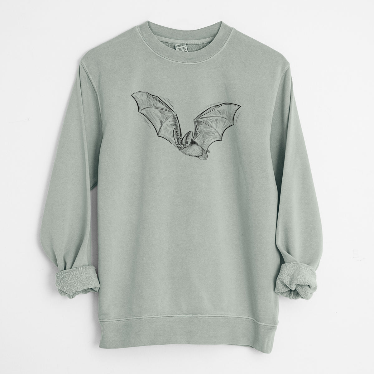 Spotted Bat - Euderma maculatum - Unisex Pigment Dyed Crew Sweatshirt