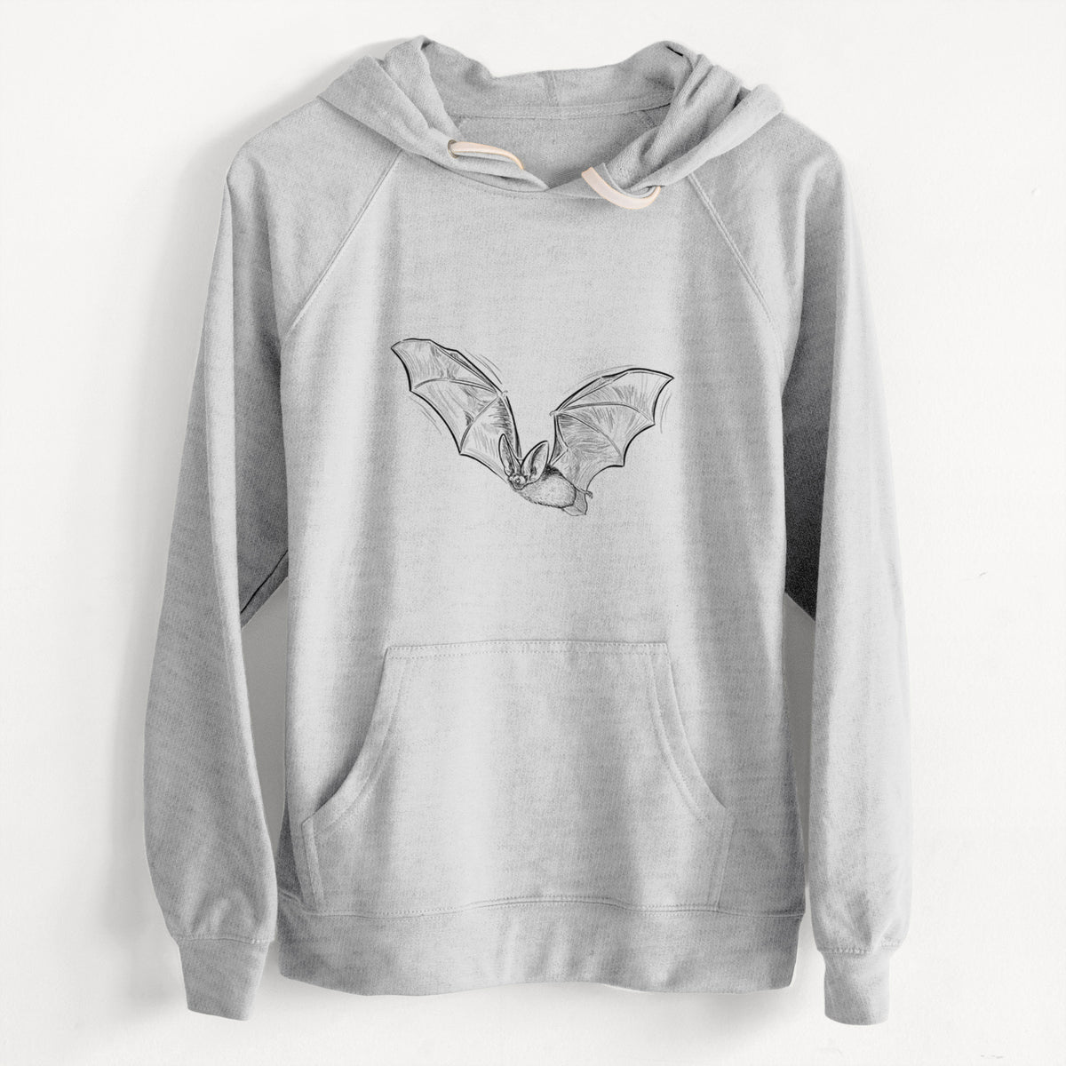 CLEARANCE - Spotted Bat - Euderma maculatum  - Unisex Slim Fit Loopback Terry Hoodie