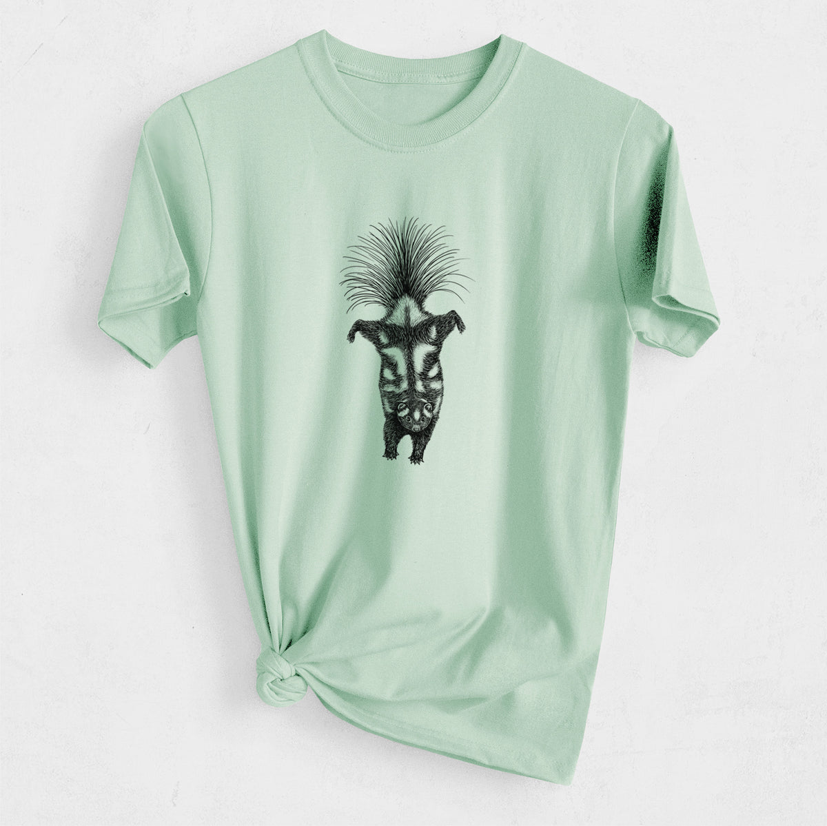 Eastern Spotted Skunk - Spilogale putorius - Heavyweight Men&#39;s 100% Organic Cotton Tee