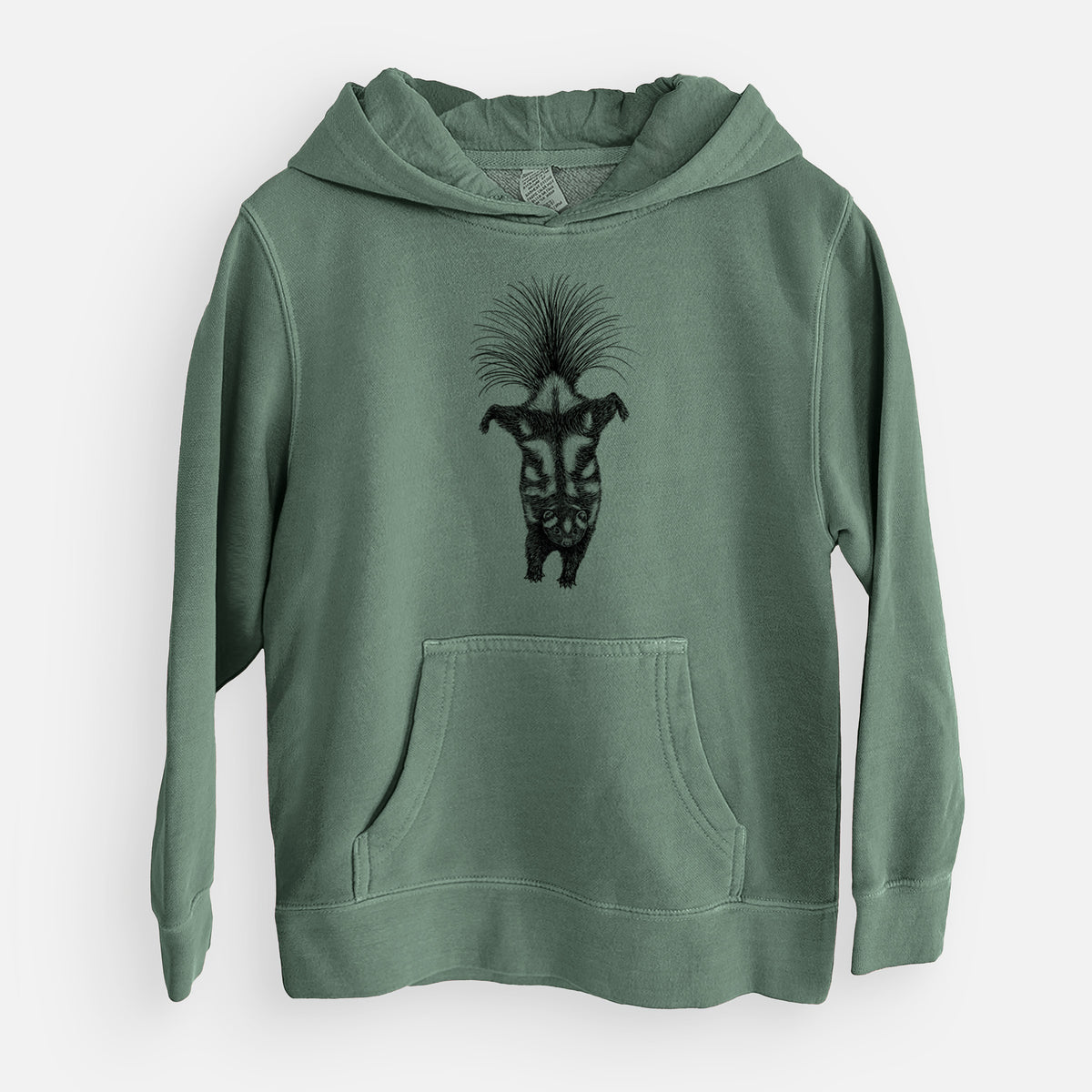 Eastern Spotted Skunk - Spilogale putorius - Youth Pigment Dyed Hoodie