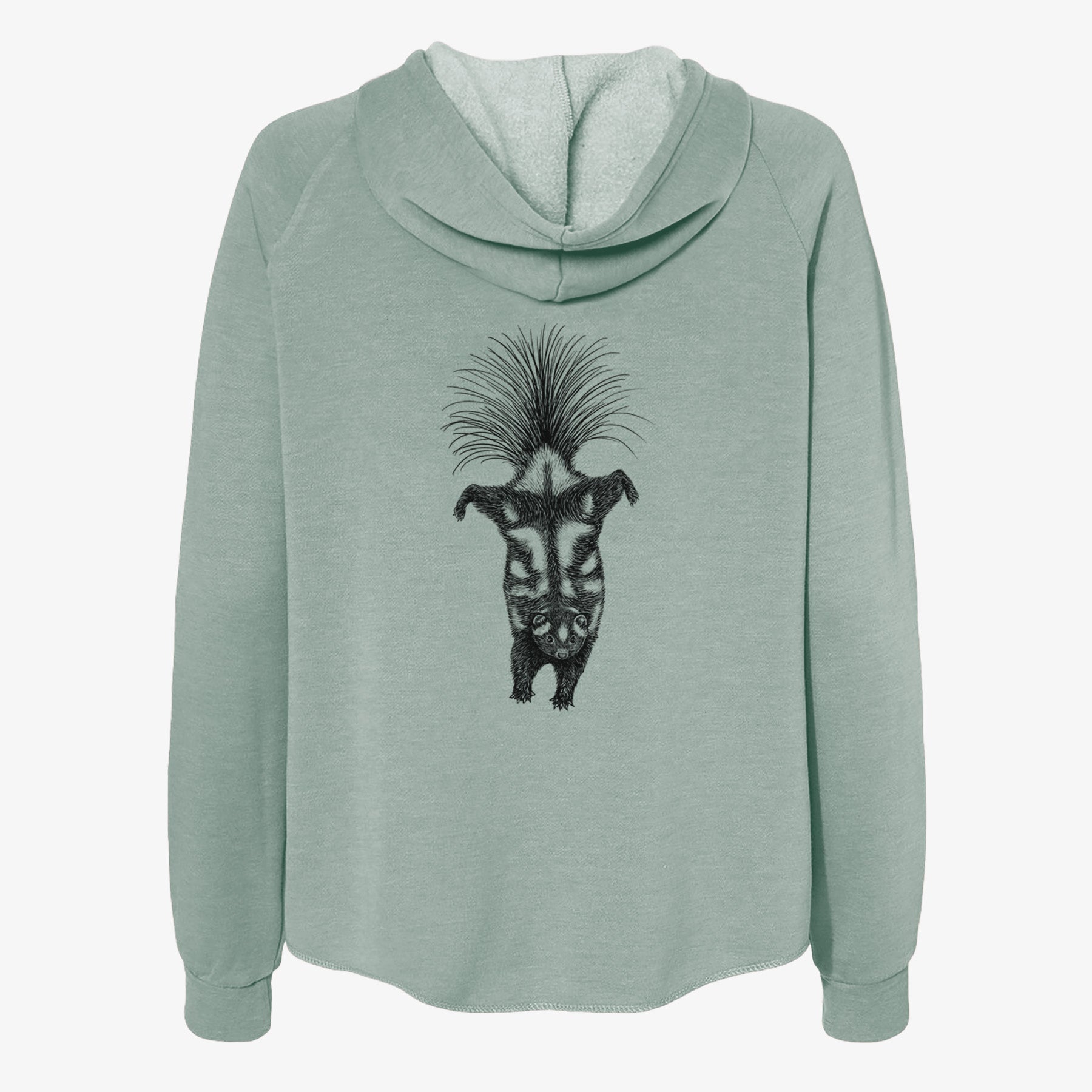 Eastern Spotted Skunk - Spilogale putorius - Women's Cali Wave Zip-Up Sweatshirt