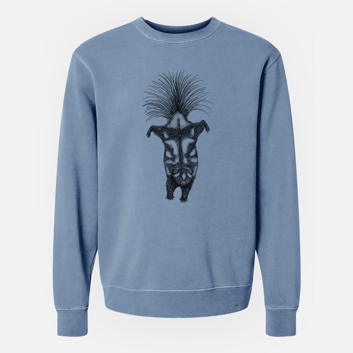 Eastern Spotted Skunk - Spilogale putorius - Unisex Pigment Dyed Crew Sweatshirt