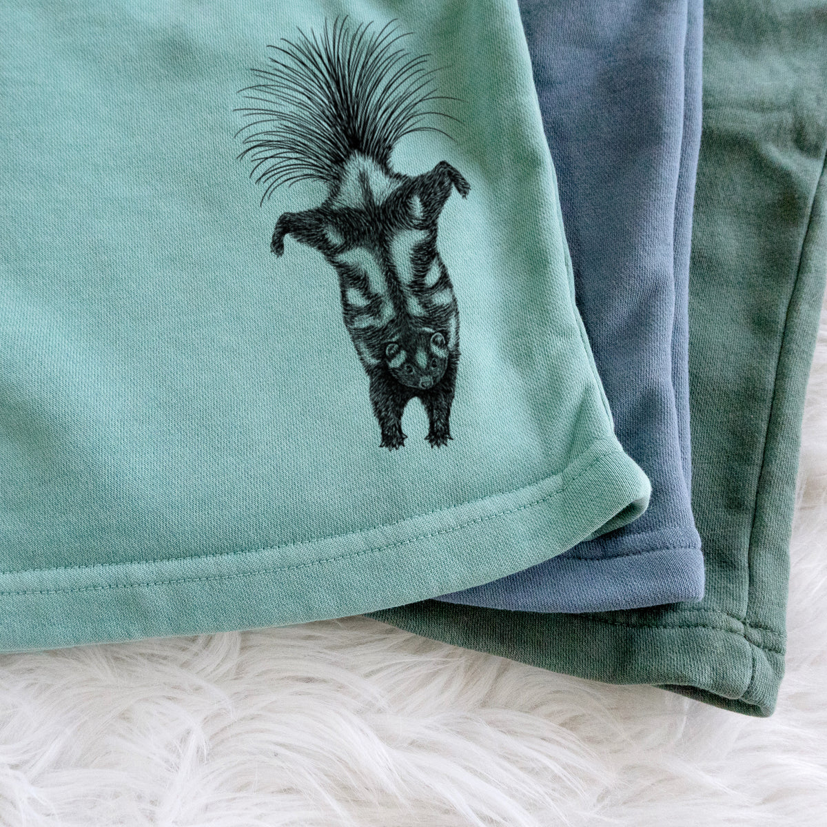 Eastern Spotted Skunk - Spilogale putorius - Unisex Pigment Dyed Shorts
