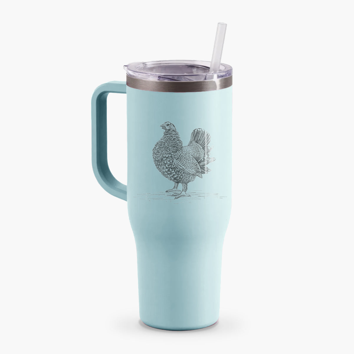 Male Spruce Grouse - Canachites canadensis - 40oz Tumbler with Handle