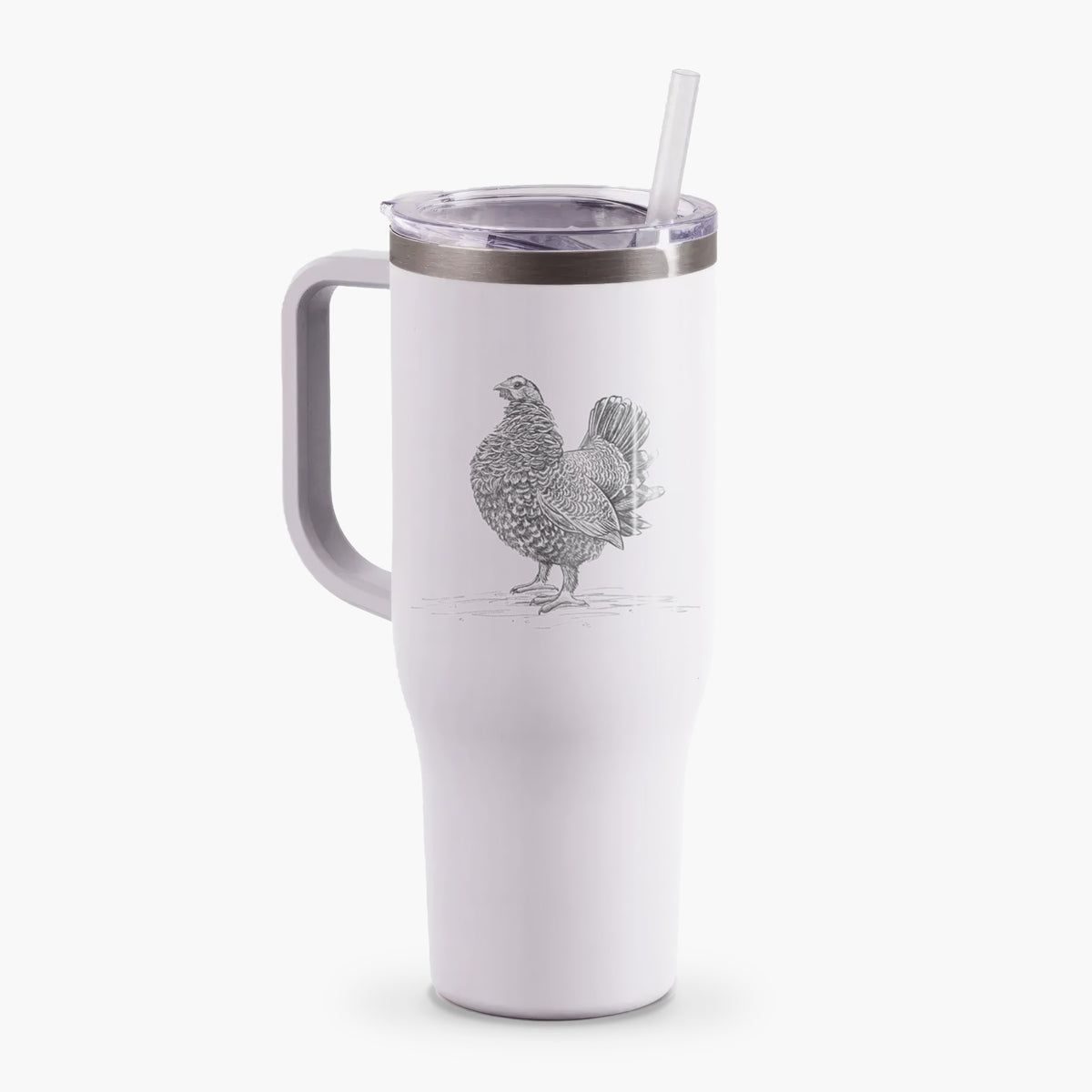 Male Spruce Grouse - Canachites canadensis - 40oz Tumbler with Handle