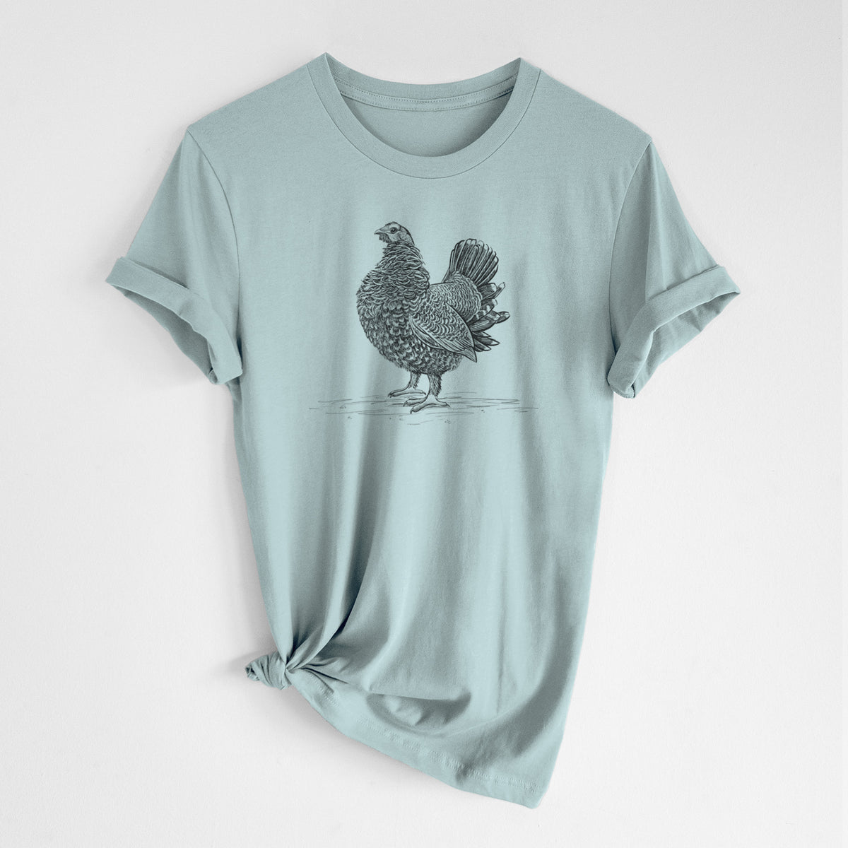 Male Spruce Grouse - Canachites canadensis - Lightweight 100% Cotton Unisex Crewneck