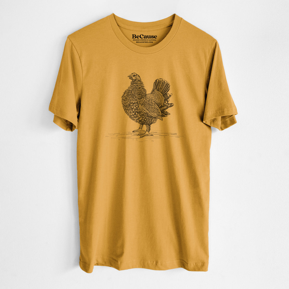 Male Spruce Grouse - Canachites canadensis - Lightweight 100% Cotton Unisex Crewneck