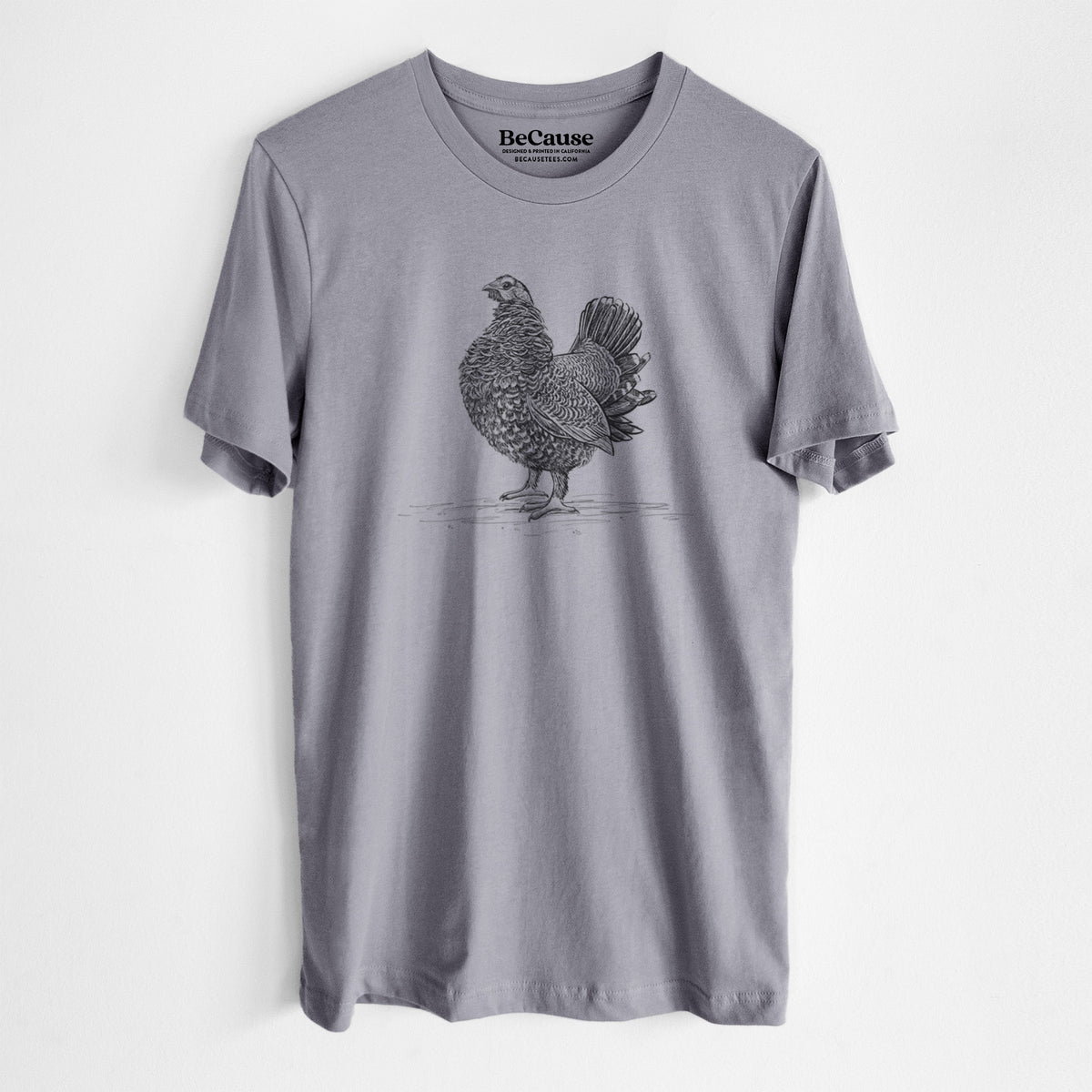 Male Spruce Grouse - Canachites canadensis - Lightweight 100% Cotton Unisex Crewneck
