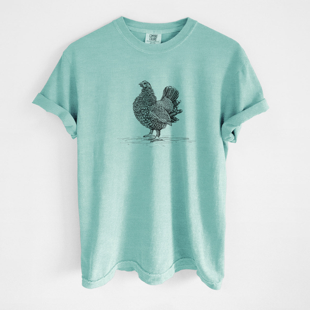 Male Spruce Grouse - Canachites canadensis - Unisex Comfort Colors Garment-Dyed Heavyweight T-shirt