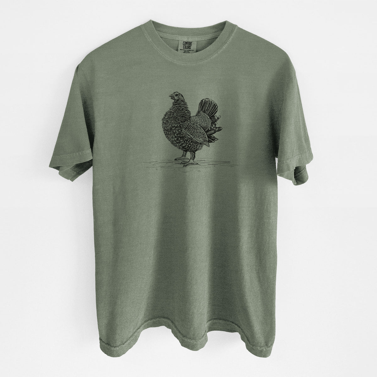 Male Spruce Grouse - Canachites canadensis - Unisex Comfort Colors Garment-Dyed Heavyweight T-shirt