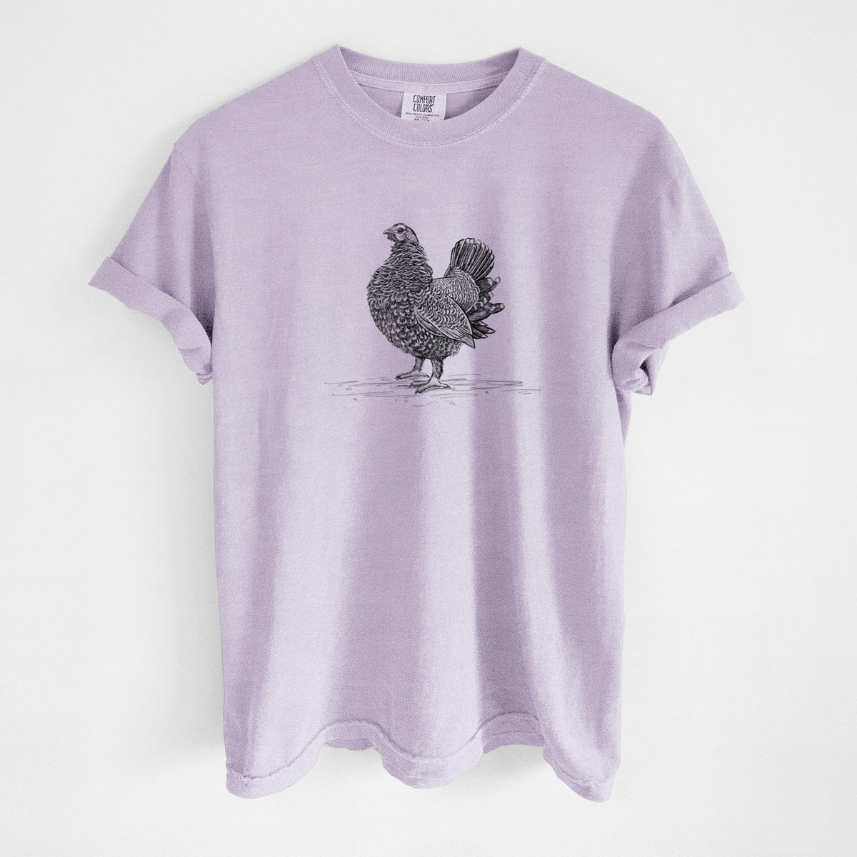 Male Spruce Grouse - Canachites canadensis - Unisex Comfort Colors Garment-Dyed Heavyweight T-shirt