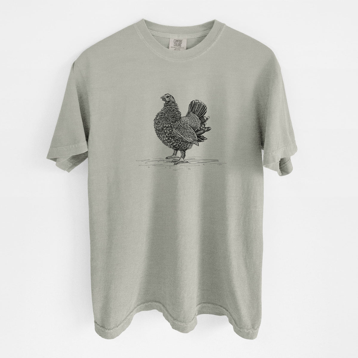 Male Spruce Grouse - Canachites canadensis - Unisex Comfort Colors Garment-Dyed Heavyweight T-shirt