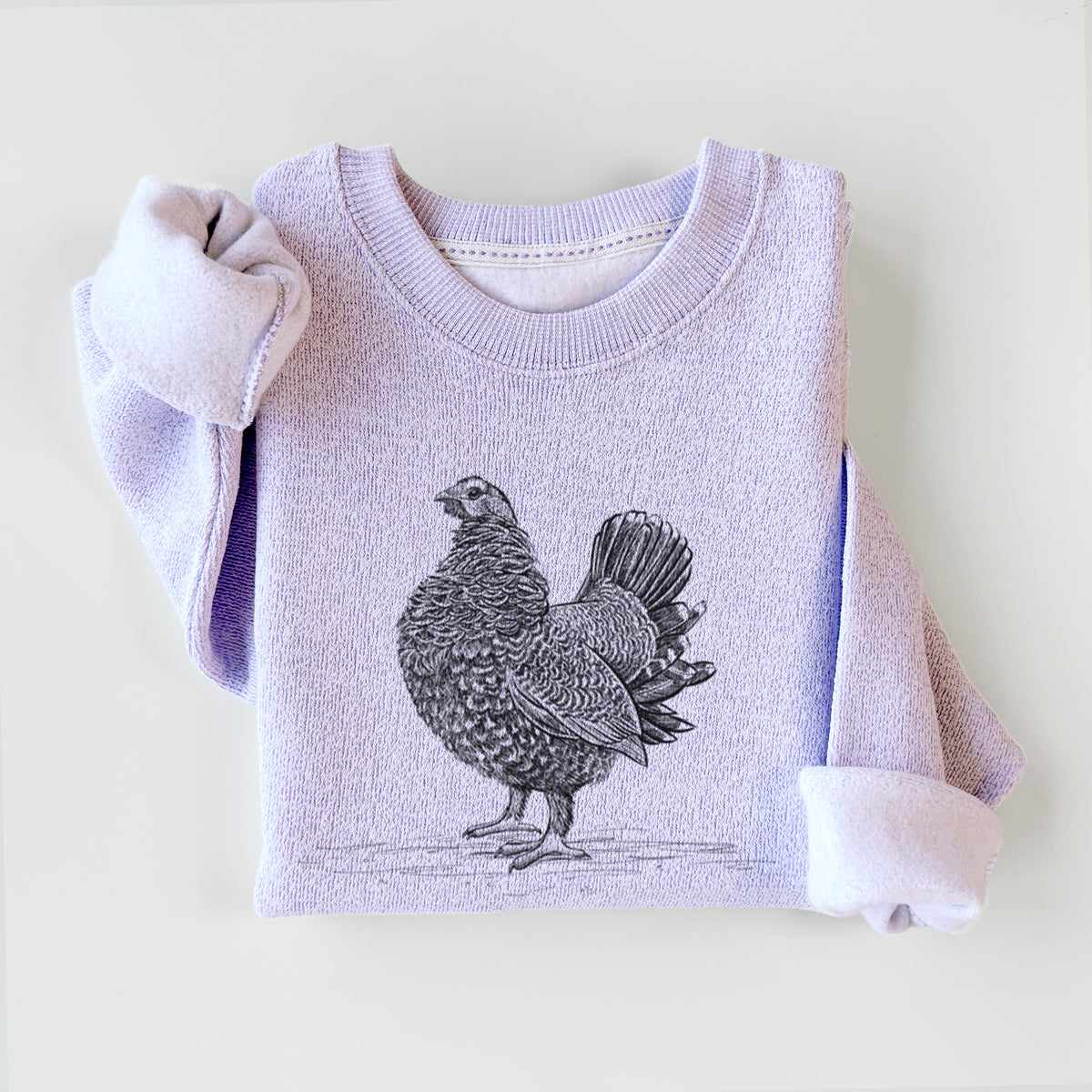Male Spruce Grouse - Canachites canadensis - Knit Sweatshirt