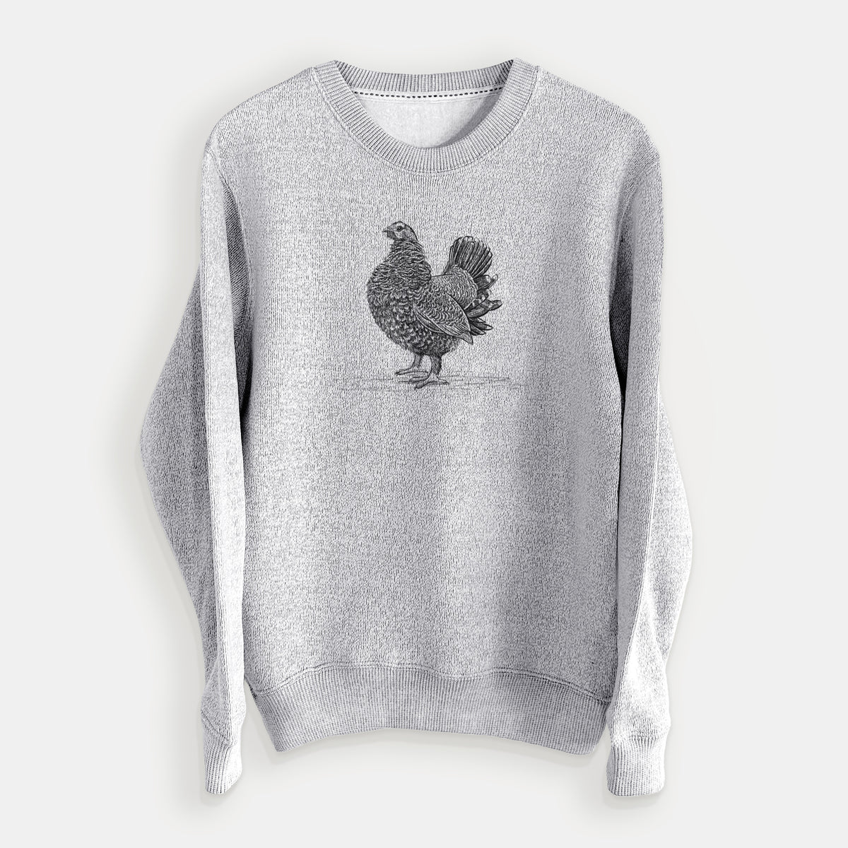 Male Spruce Grouse - Canachites canadensis - Knit Sweatshirt