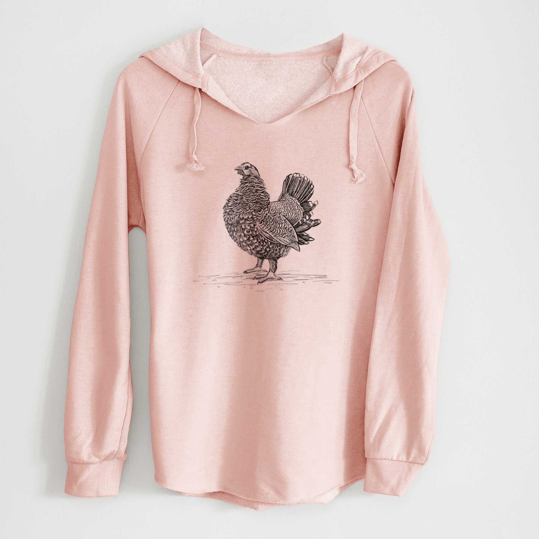 Male Spruce Grouse - Canachites canadensis - Cali Wave Hooded Sweatshirt