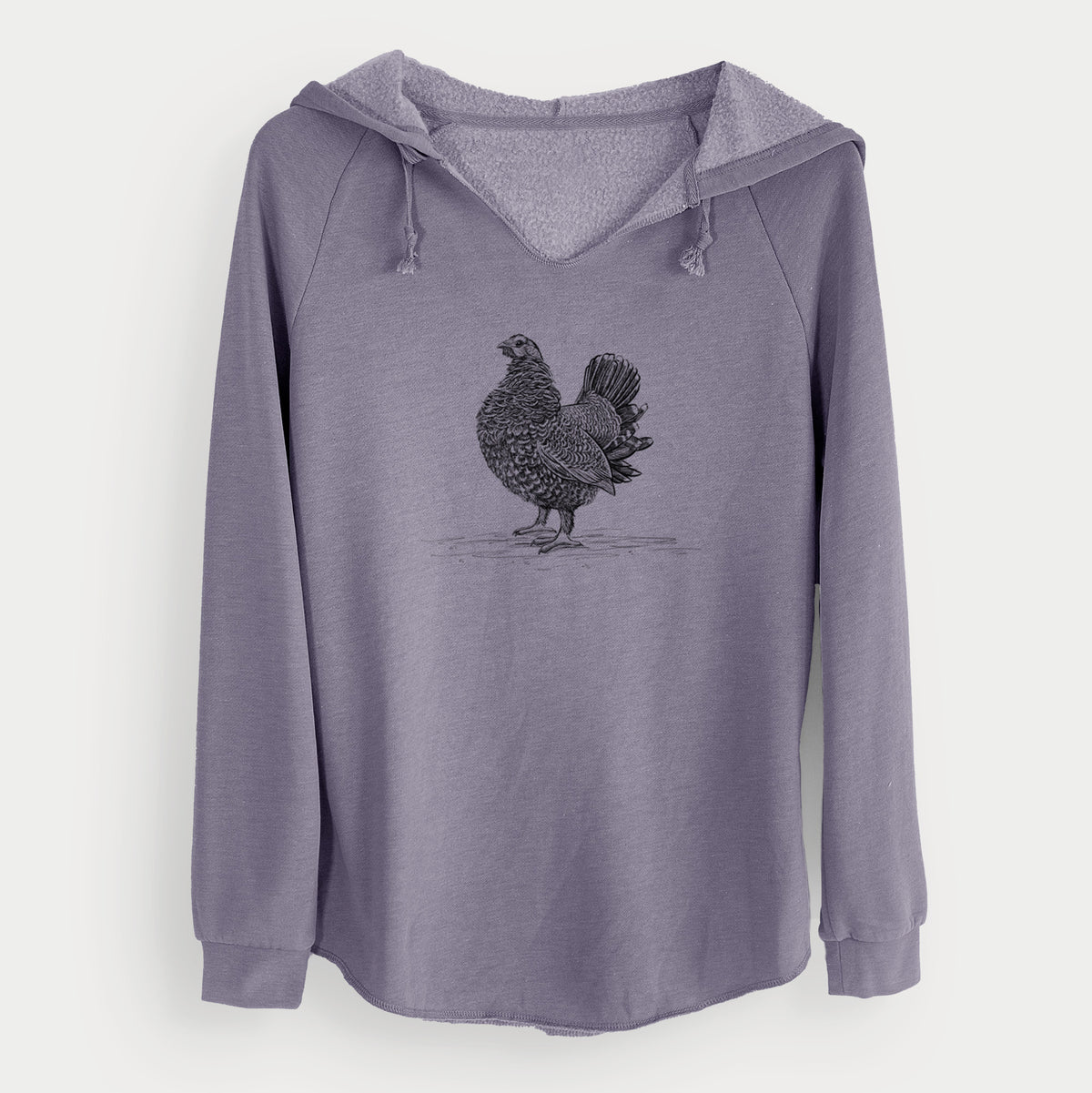 Male Spruce Grouse - Canachites canadensis - Cali Wave Hooded Sweatshirt