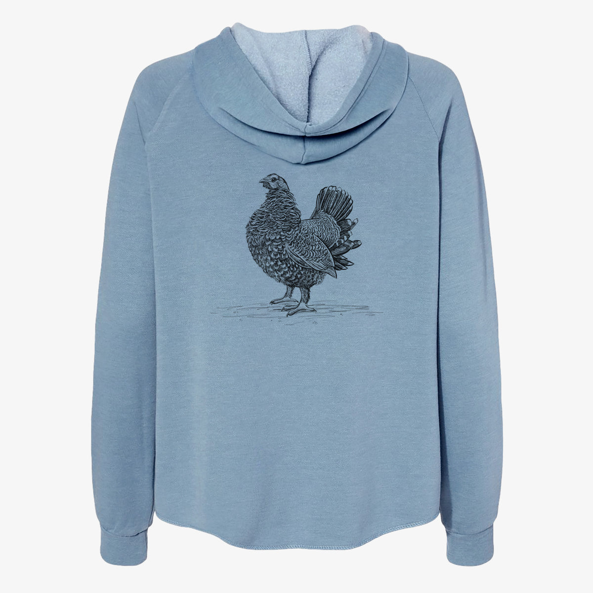 Male Spruce Grouse - Canachites canadensis - Women&#39;s Cali Wave Zip-Up Sweatshirt